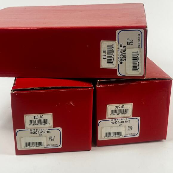 Fitz & Floyd Santa Claus Plate Salt Pepper Shakers Holiday Christmas Tableware - Picture 16 of 16